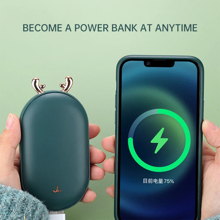 Electric USB Rechargeable Handwarmer 10000Mah Pocket Reusable Winter Mini Hand Warmer Power Bank