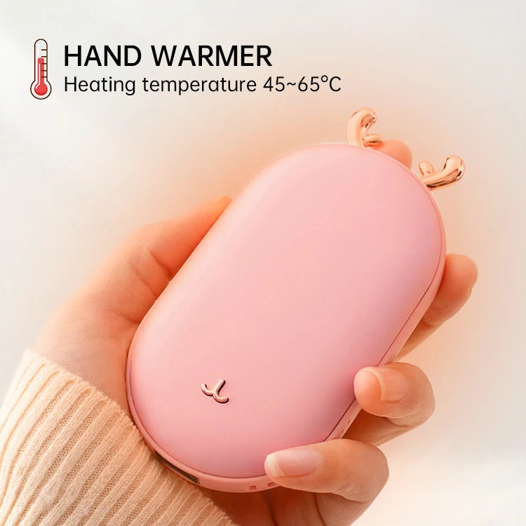 Electric USB Rechargeable Handwarmer 10000Mah Pocket Reusable Winter Mini Hand Warmer Power Bank