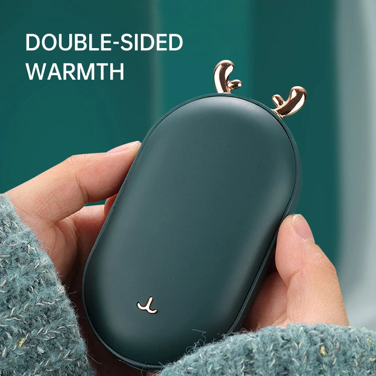 Electric USB Rechargeable Handwarmer 10000Mah Pocket Reusable Winter Mini Hand Warmer Power Bank